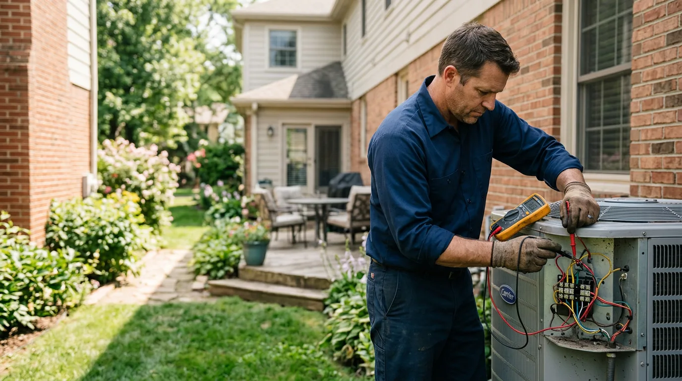 HVAC technician working near Gill, CO